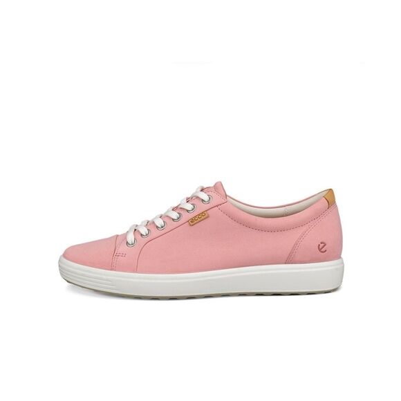 ECCO Soft 7 Women's Nubuck pink Sneaker shoes size 10 - Picture 1 of 9